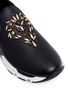 Detail View - Click To Enlarge - RENÉ CAOVILLA - Strass embellished mix leather slip-on sneakers