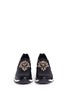Front View - Click To Enlarge - RENÉ CAOVILLA - Strass embellished mix leather slip-on sneakers