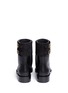 Back View - Click To Enlarge - RENÉ CAOVILLA - 'Biker' crystal embellished suede cuff leather boots