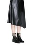 Figure View - Click To Enlarge - RENÉ CAOVILLA - 'Biker' crystal embellished suede cuff leather boots