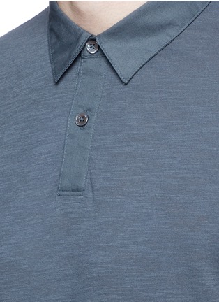 Detail View - Click To Enlarge - THEORY - 'Koree' cotton slub jersey polo shirt