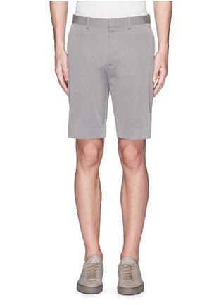 Main View - Click To Enlarge - THEORY - 'Beck' stripe cotton blend shorts