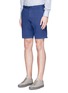 Front View - Click To Enlarge - THEORY - 'Zaine S' garment dyed slim fit shorts