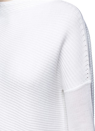 Detail View - Click To Enlarge - VICTOR ALFARO - Drop shoulder mock neck wool sweater