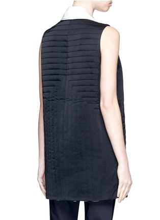 Back View - Click To Enlarge - VICTOR ALFARO - Reversible quilted satin vest