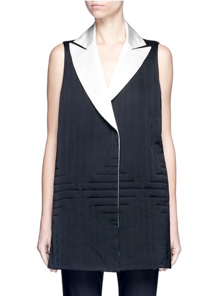 Main View - Click To Enlarge - VICTOR ALFARO - Reversible quilted satin vest