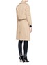 Back View - Click To Enlarge - VICTOR ALFARO - Two-in-one twill jacket trench coat