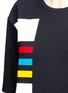 Detail View - Click To Enlarge - ADIDAS - Colourblock stripe print dress