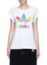 Main View - Click To Enlarge - ADIDAS - '70's Saturday Night Fever' Trefoil logo print T-shirt