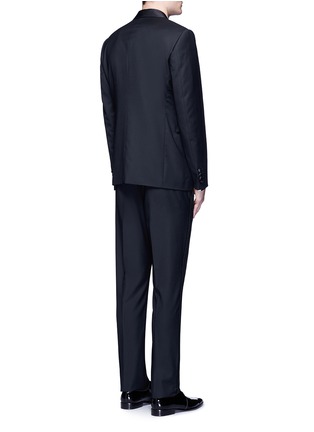 Back View - Click To Enlarge - ARMANI COLLEZIONI - Metropolitan' satin shawl collar tuxedo suit