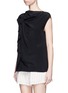 Front View - Click To Enlarge - 3.1 PHILLIP LIM - Ruffle sleeveless silk top