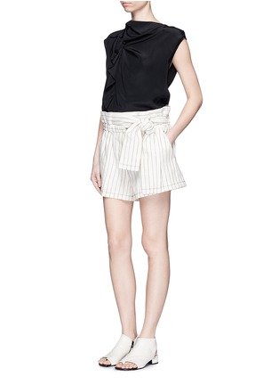 Figure View - Click To Enlarge - 3.1 PHILLIP LIM - Ruffle sleeveless silk top