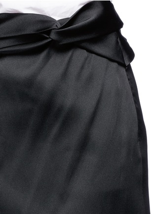 Detail View - Click To Enlarge - 3.1 PHILLIP LIM - Knotted sash waist satin skirt