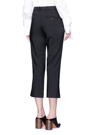 Back View - Click To Enlarge - 3.1 PHILLIP LIM - Split cuff cotton blend capri pants