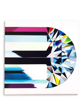 Main View - Click To Enlarge - TAKERU AMANO - Diamond Eclipse acrylic painting