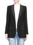 Detail View - Click To Enlarge - BLAZÉ MILANO - 'Cool & Easy Black' wool Midnight Smoking blazer