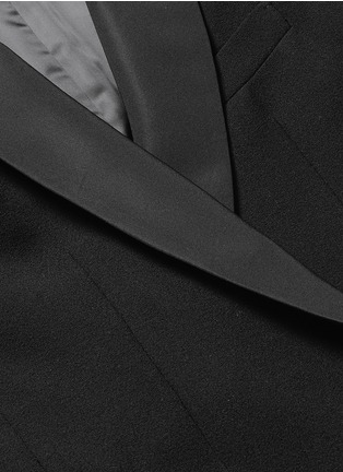 Detail View - Click To Enlarge - BLAZÉ MILANO - 'Cool & Easy Black' wool Midnight Smoking blazer