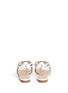 Back View - Click To Enlarge - SERGIO ROSSI - 'Farrah' oval hardware caged leather sandals