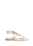 Main View - Click To Enlarge - SERGIO ROSSI - 'Farrah' oval hardware caged leather sandals