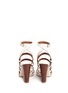 Back View - Click To Enlarge - SERGIO ROSSI - Chunky heel strappy leather sandals