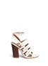Main View - Click To Enlarge - SERGIO ROSSI - Chunky heel strappy leather sandals