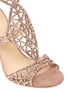Detail View - Click To Enlarge - SERGIO ROSSI - 'Tresor' crystal pavé cutout suede sandals