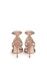 Back View - Click To Enlarge - SERGIO ROSSI - 'Tresor' crystal pavé cutout suede sandals