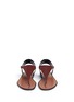 Front View - Click To Enlarge - SERGIO ROSSI - Leather jelly thong flat sandals