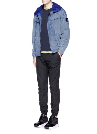 Figure View - Click To Enlarge - STONE ISLAND - 'Tela' cotton jogging pants