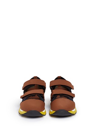 Front View - Click To Enlarge - MARNI - strap mesh neoprene sneakers