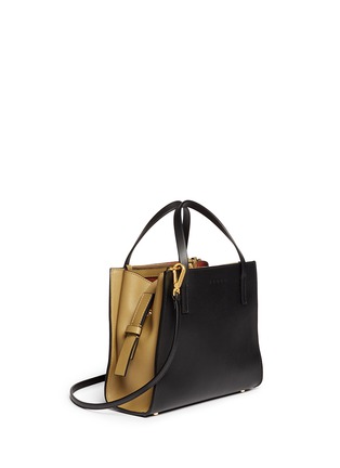 Front View - Click To Enlarge - MARNI - '9TO5 Shopping Bag' leather shoulder tote