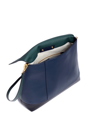 Detail View - Click To Enlarge - MARNI - 'City Pod' colourblock lambskin leather bag