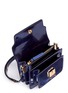 Detail View - Click To Enlarge - MARNI - 'Trunk' mini acccordion patent leather flap bag