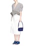Figure View - Click To Enlarge - MARNI - 'Trunk' mini acccordion patent leather flap bag