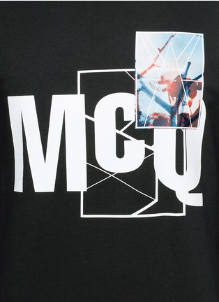 Detail View - Click To Enlarge - MC Q - Photo patch logo print sweatshirt