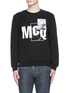 Main View - Click To Enlarge - MC Q - Photo patch logo print sweatshirt