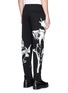 Back View - Click To Enlarge - MC Q - Orchid print French terry sweatpants