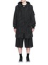 Main View - Click To Enlarge - MC Q - Crinkled tech cotton hood parka