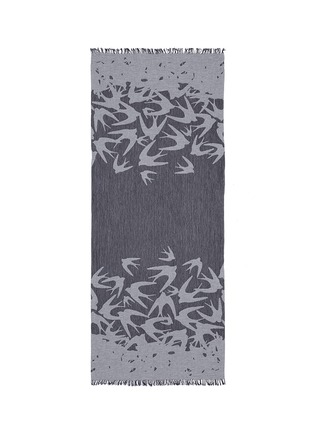 Main View - Click To Enlarge - MC Q - Swallow jacquard cotton scarf