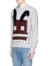 Front View - Click To Enlarge - MC Q - Angry bunny print sweatshirt