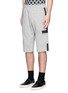 Front View - Click To Enlarge - MC Q - Tape print sweat shorts