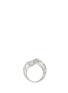Main View - Click To Enlarge - XIN LONDON - 'Shan Shi' diamond 18k white gold double lion head ring