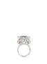 Main View - Click To Enlarge - XIN LONDON - 'Shan Shi' diamond gemstone 18k white gold double lion head ring