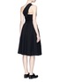 Back View - Click To Enlarge - PREEN BY THORNTON BREGAZZI - 'Athena' one shoulder pleat dress