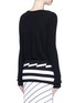 Back View - Click To Enlarge - PREEN BY THORNTON BREGAZZI - 'Shan' cropped cashmere sweater