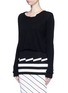Front View - Click To Enlarge - PREEN BY THORNTON BREGAZZI - 'Shan' cropped cashmere sweater