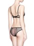 Back View - Click To Enlarge - L'AGENT - 'Gia' stretch mesh tulle mini briefs