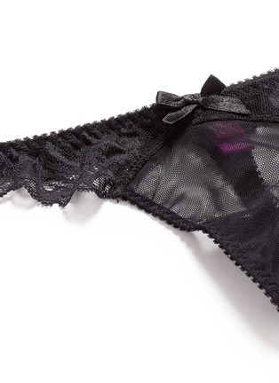 Detail View - Click To Enlarge - L'AGENT - 'Rosella' stretch lace tulle thong