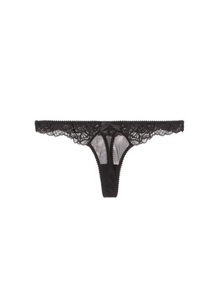 Main View - Click To Enlarge - L'AGENT - 'Rosella' stretch lace tulle thong