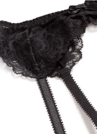 Detail View - Click To Enlarge - L'AGENT - 'Rosella' stretch lace suspenders